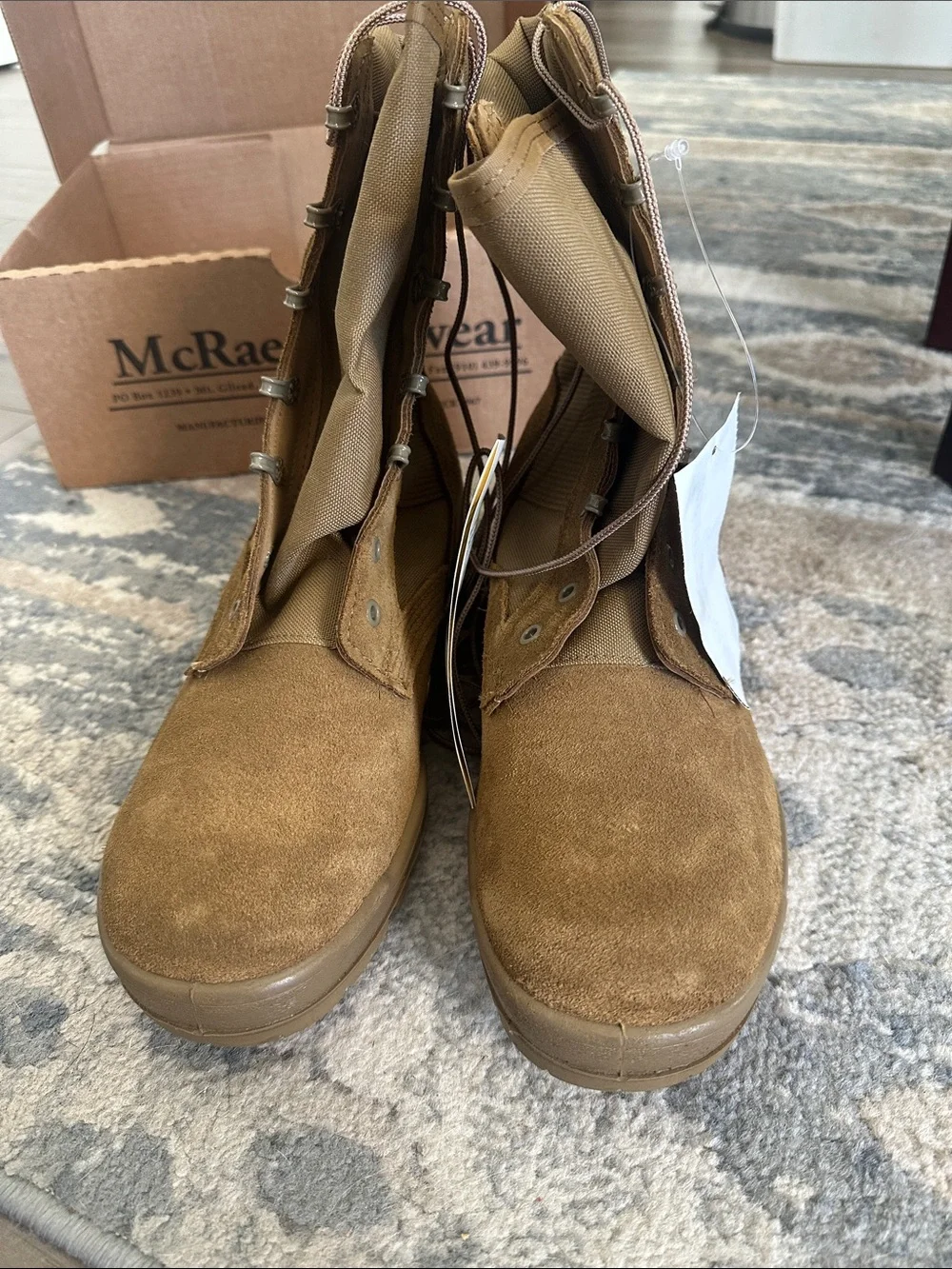 Men’s Army Combat Boots NWT - Hot Weather Size 9W
